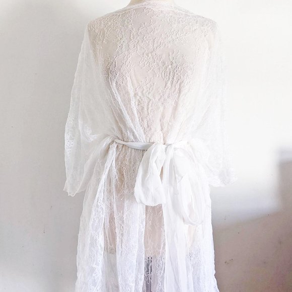 Lane Bryant Sophie Theallet for Cacique Lace Caftan | Plus Size Bridal Lingerie - Picture 3 of 11